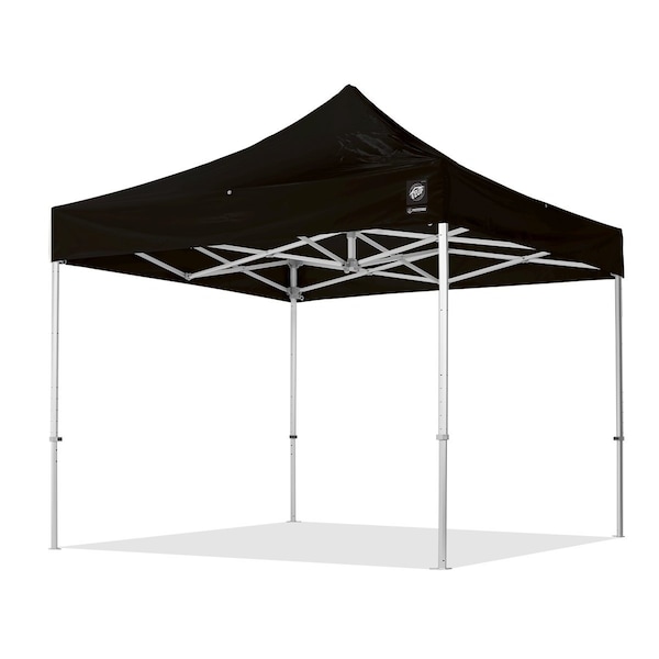 Freedom83 Shelter, 10' W x 10' L, TAA Compliant, Gray Aluminum Frame, Black Vinyl Top